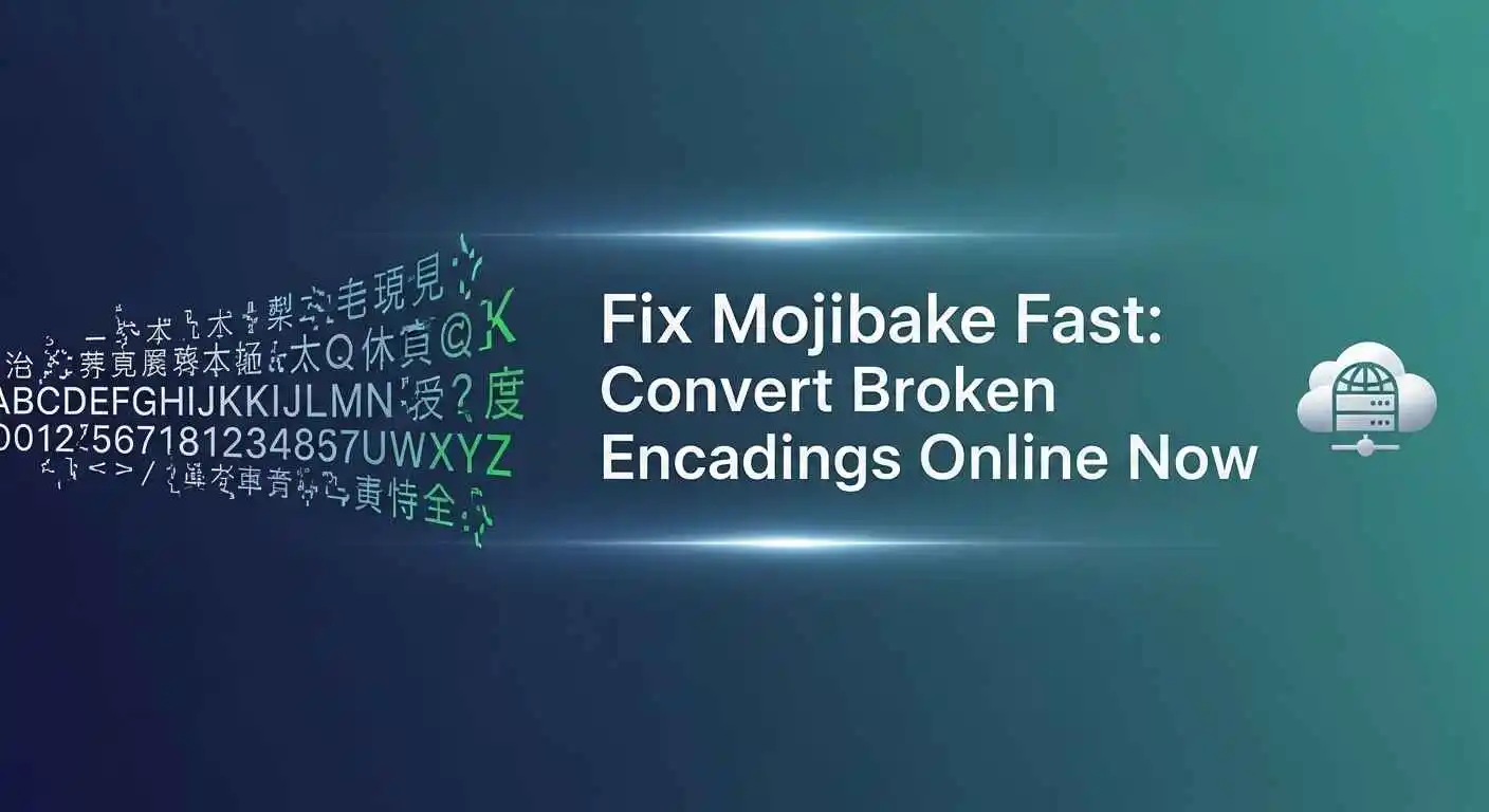 Fix Mojibake Fast Convert Broken Encodings Online Now