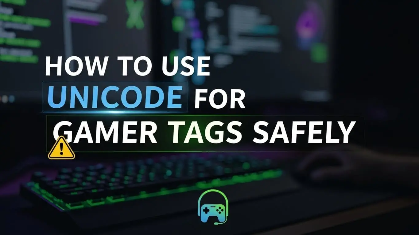 How to Use Unicode for Gamer Tags Safely