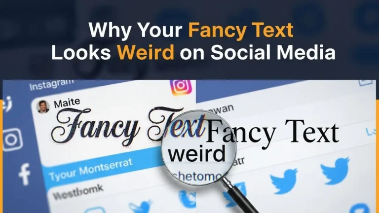 Why Your Fancy Text Looks Weird on Social Media