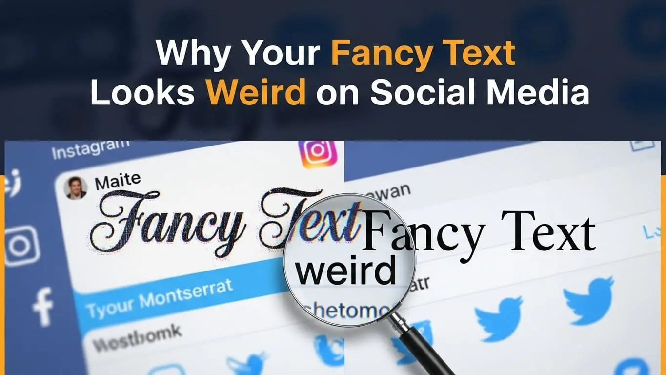 Why Your Fancy Text Looks Weird on Social Media